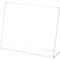 Plymor Clear Acrylic Sign Display / Literature Holder (Angled), 10" W x 8" H